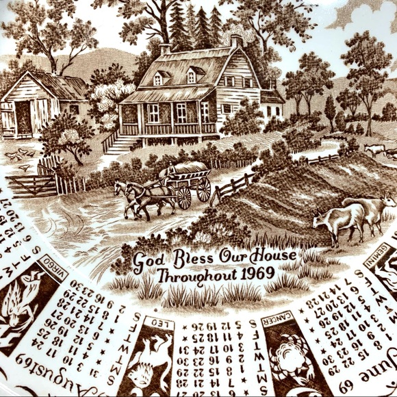 Alfred Meakin 1969 Calendar Plate - Picture 2 of 12